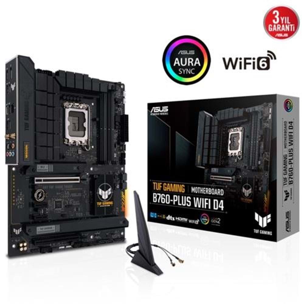 Asus TUF GAMING B760-PLUS WIFI D4 Intel 1700p DDR4 5333