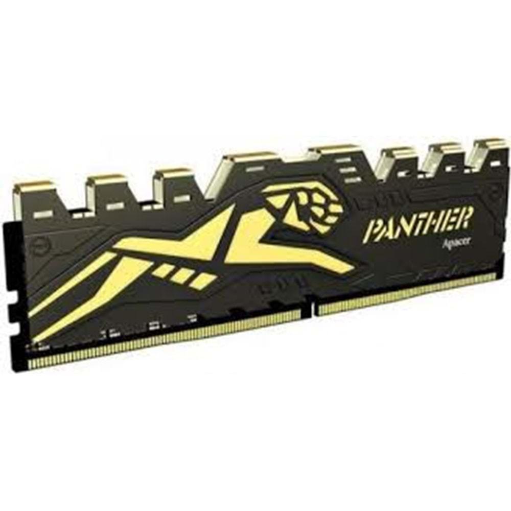 Apacer Panther Black-Gold 8GB (1x8GB) 3200MHz CL16 DDR4 Gaming Ram