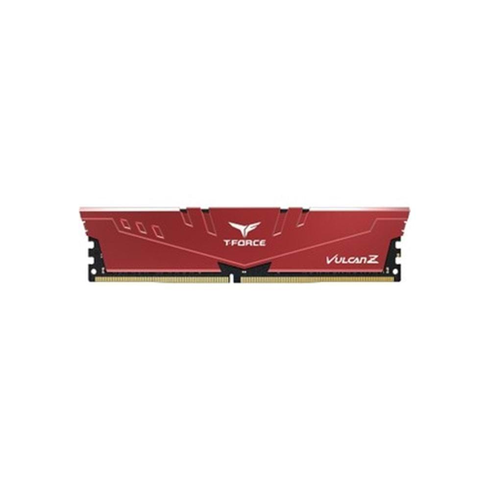 Team T-Force Vulcan Z Red 16GB(1x16GB) 3200Mhz CL16 DDR4 Gaming Ram (TLZRD416G3200HC16F01)