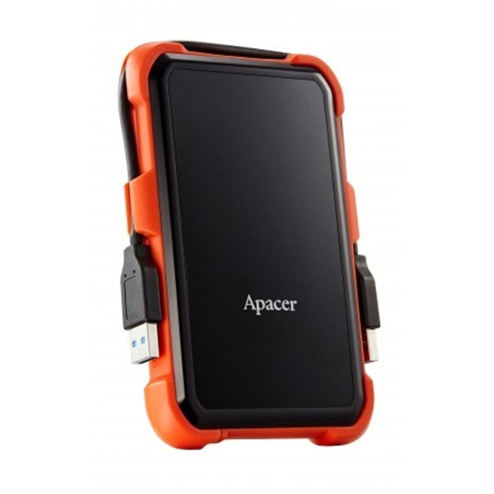 Apacer AC630 Siyah-Turuncu 2 TB Askeri Sınıf Darbeye Dayanıklı 2.5