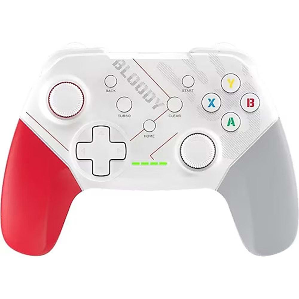 A4 TECH BLOODY GPW50 2.4G&USB PC/ANDR/PS3 SPORTS WHITE