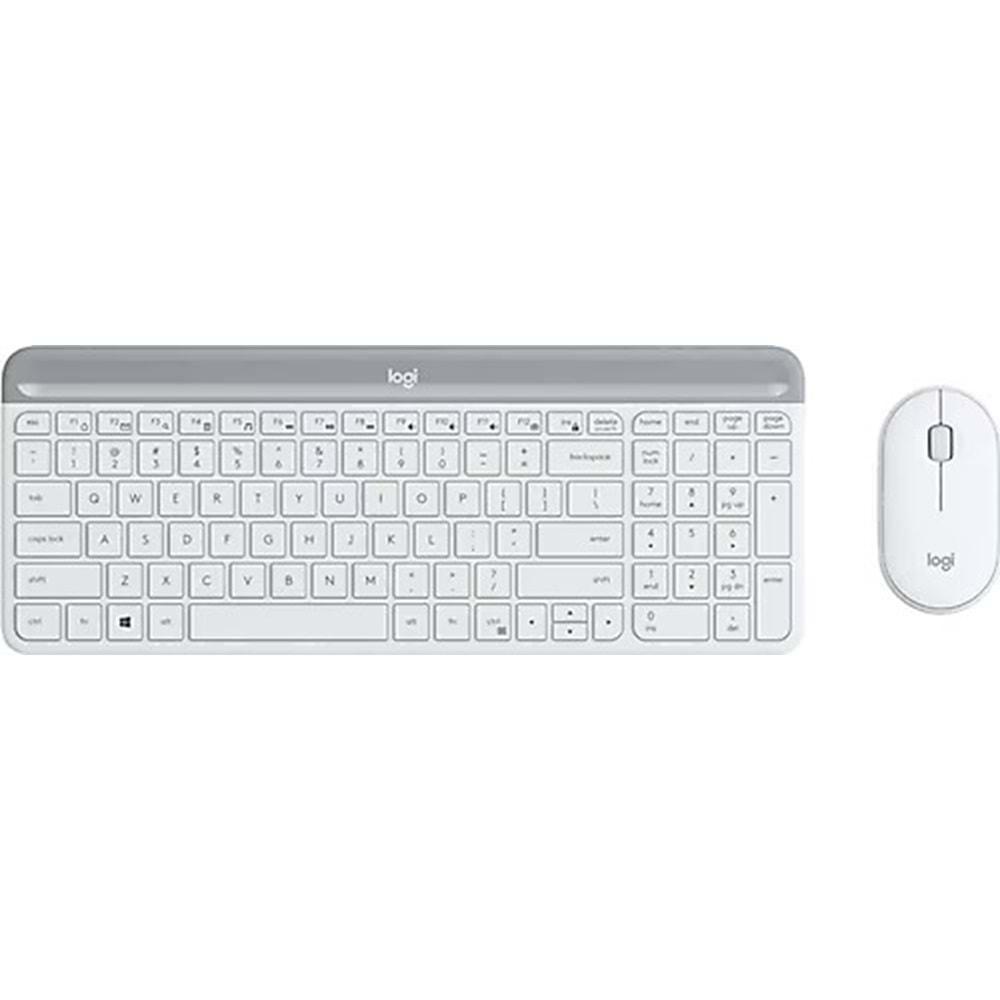 LOGITECH MK470 KABLOSUZ KLAVYE & MOUSE SETİ BEYAZ 920-009436