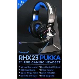 RHX23 RUSH Pukka 7.1 RGB Oyuncu Kulaklığı