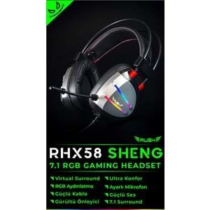RHX58 RUSH Sheng 7.1 RGB Oyuncu Kulaklığı