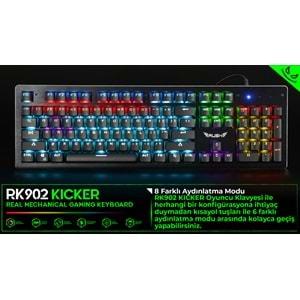 RK902 RUSH Kicker RGB Mekanik Oyuncu Klavyesi