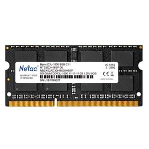NETAC 8GB DDR3 1600MHZ CL11 NOTEBOOK RAM NTBSD3N16SP-08