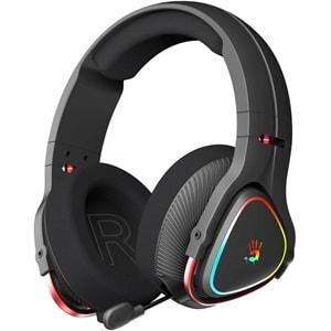 Bloody MR720 Siyah Şarjlı(1200mAh) RGB Kulaküstü Mikrofonlu Kulaklık (Bluetooth/USB/3,5mm Jack Bağlantılı)