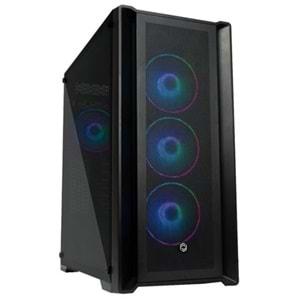 Frisby FC-9445G DYNAMIC 850W 80+ Bronze Siyah RGB Oyuncu Mid Tower KasaATX,Micro ATX,Mini ITX/465x230x495(mm),Yerleşik Aydınlatma Sistemi