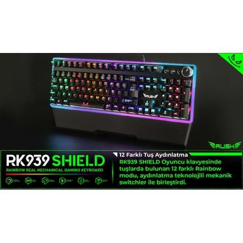 RK939 RUSH Shield RGB Mekanik Oyuncu Klavyesi
