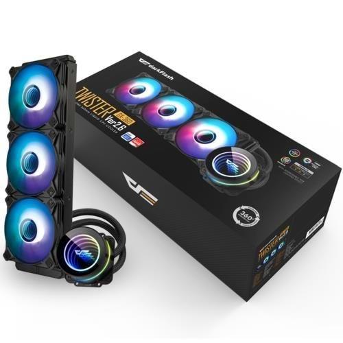 DarkFlash TWISTER DX360 V2.6 RGB 360mm Siyah Sıvı Soğutma 1700/AM5