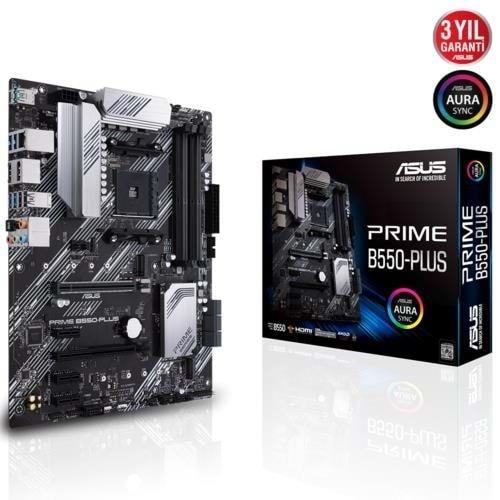 Asus PRIME B550-PLUS AMD AM4 DDR4 4400 DP HDMI 2xM2 USB3.2 ATX