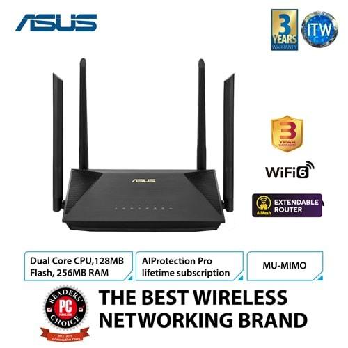 Asus RT-AX53U AX1800 WIFI6 Dual Band Extendable Router