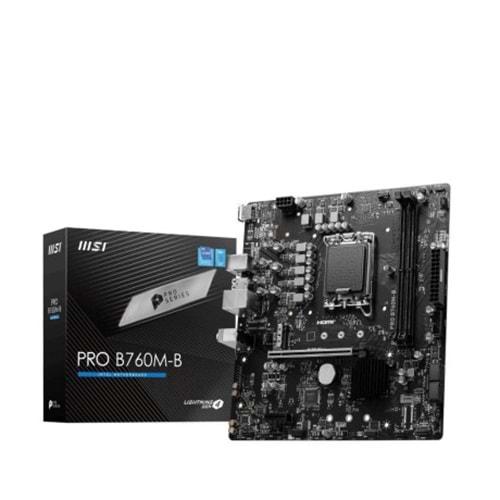 MSI PRO B760M-B DDR4 4800(OC) LGA1700 M.2 USB3.2 HDMI mATX
