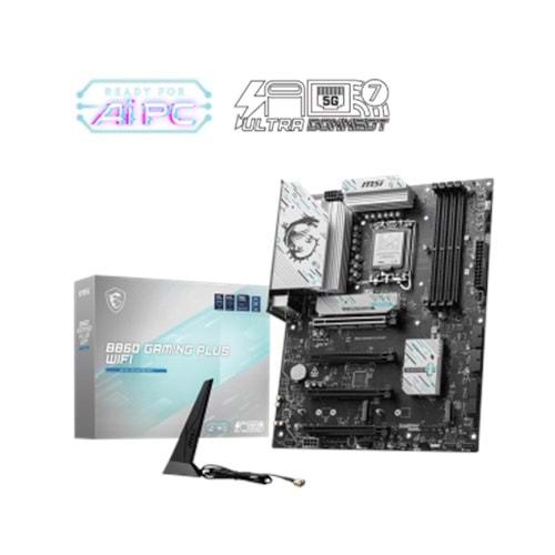 MSI MB B860 GAMING PLUS WIFI SOKET 1851 DDR5 8600MHZ(OC) 3xM.2 1x TB4 HDMI DISPLAY 5G LAN