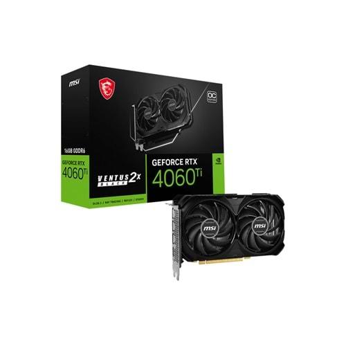 MSI GEFORCE RTX 4060 TI VENTUS 2X BLACK 16G OC 16GB GDDR6 HDMI DP 128Bit