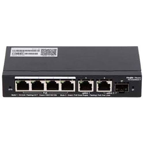 REYEE RG-ES206GS-P 4PORT POE + CLOUD MANAGEMENT 54W SWITCH