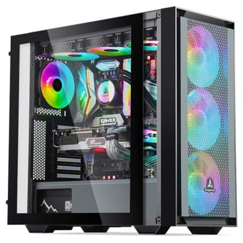SEGOTEP Gank 360 Siyah 850W 80+ GOLD PCIE 5.1 Midi Tower Kasa (ARGB Fan)
